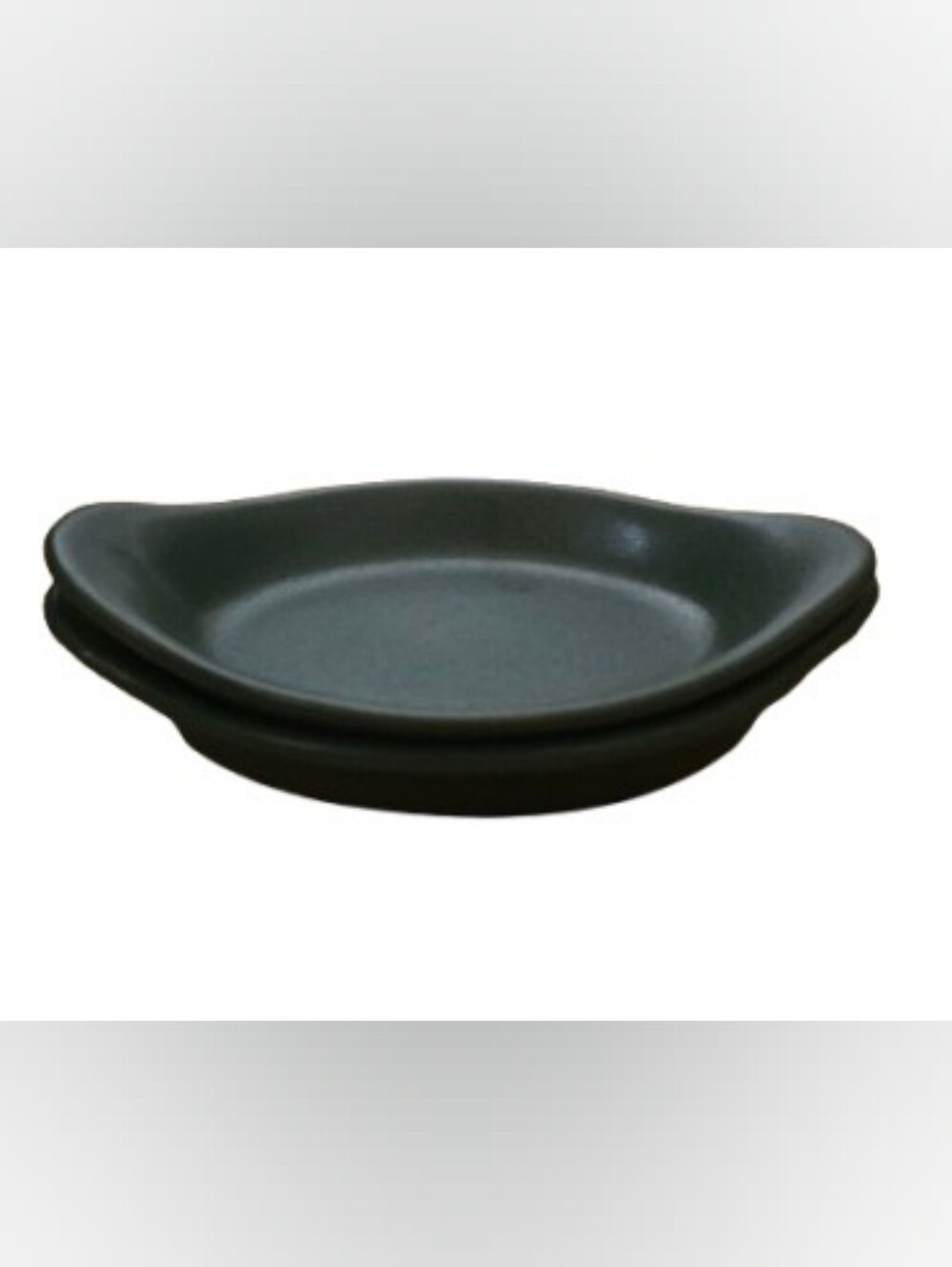Hall USA Vintage Fern Green AuGratin Oval Baking Dishes Set of 2